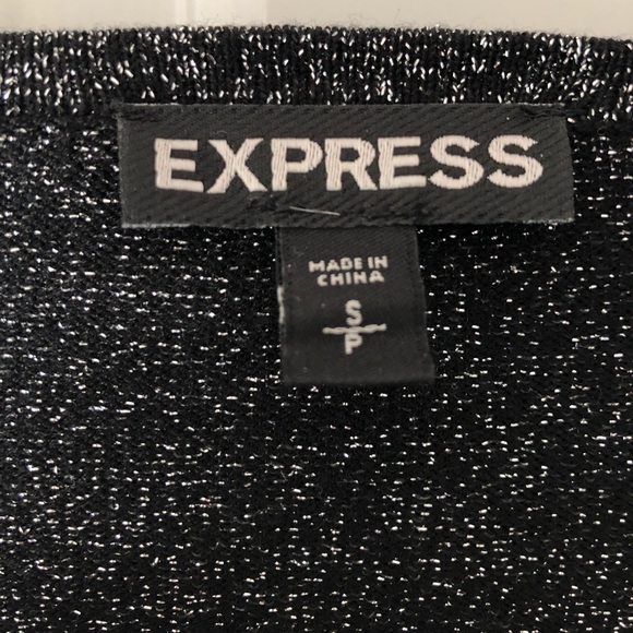 Express Black/Silver Sparkle Cocktail Dress - Picture 3 of 3
